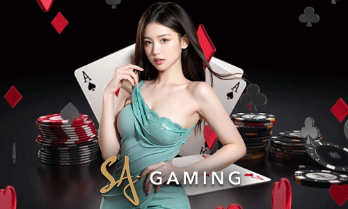 SA Gaming online casino homepage featuring baccarat and roulette games with Asian-themed design